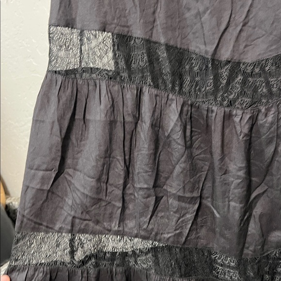 BILLABONG DESIGNERS CLOSET BLACK SHEER CUTOUT COTTON MAXI DRESS LARGE - Picture 5 of 16